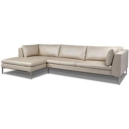 Contemporary Sectional with Right Arm Chaise